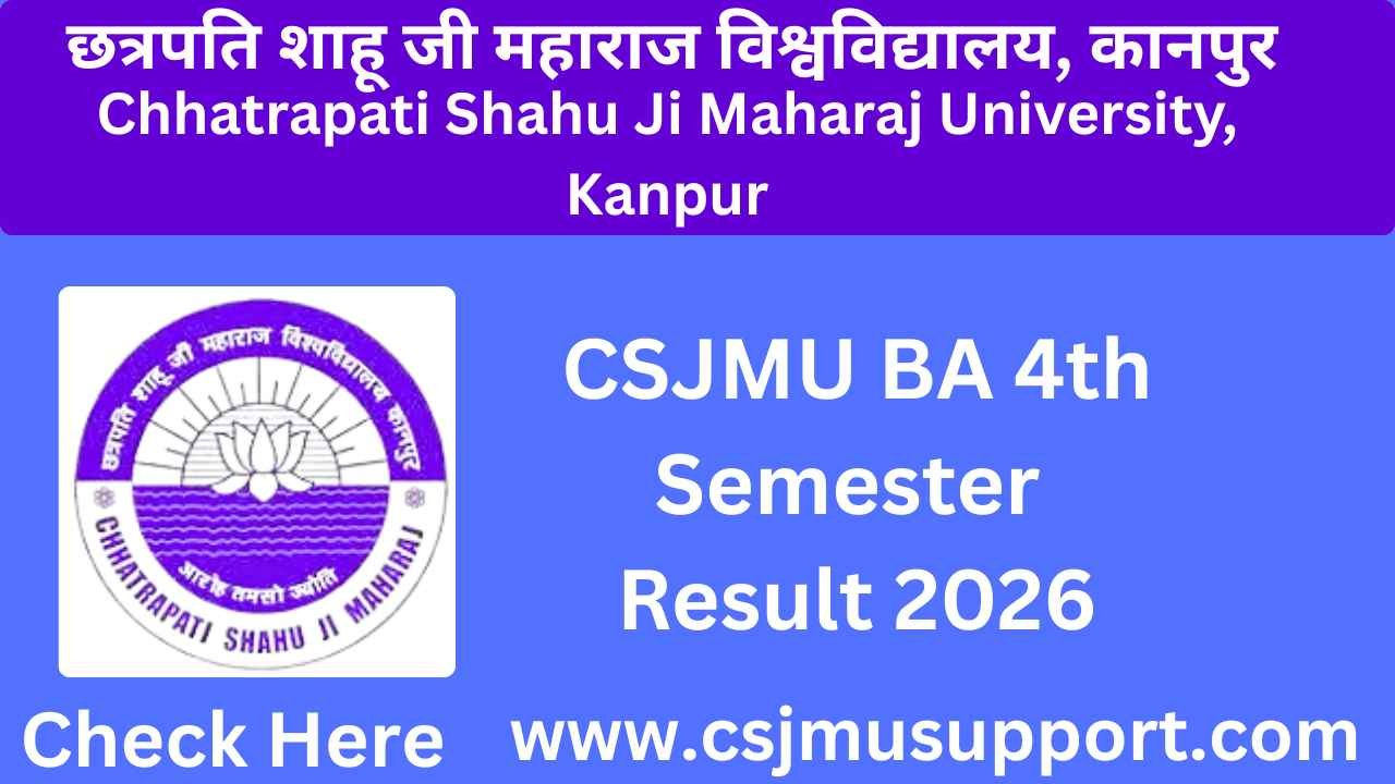 CSJMU BA 4th Semester Result