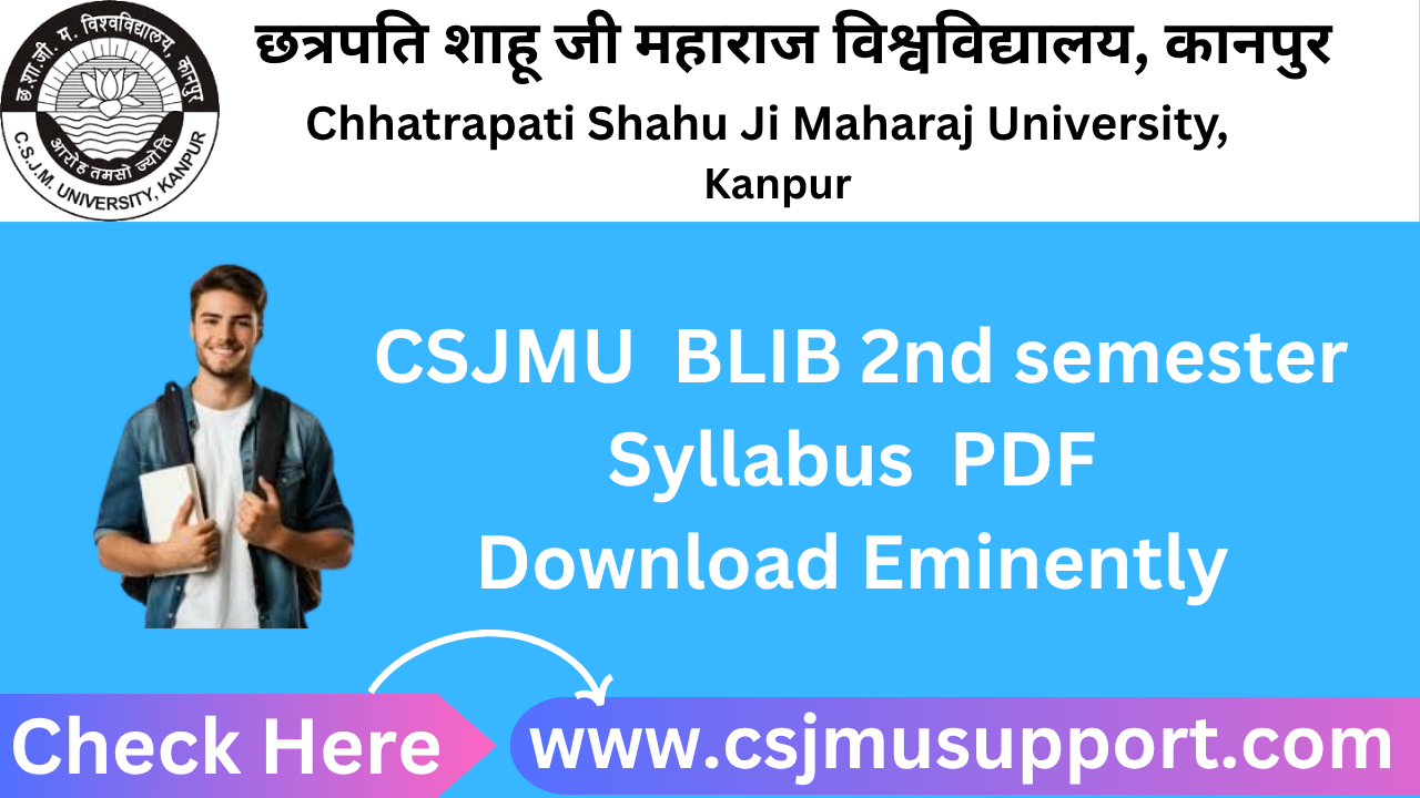 CSJMU BLIB 2nd Semester Syllabus PDF Download Eminently
