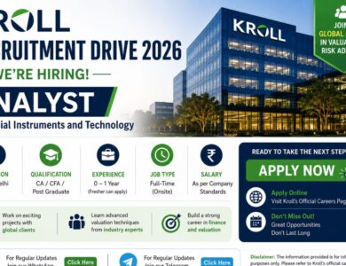 Kroll Recruitment Drive 2026