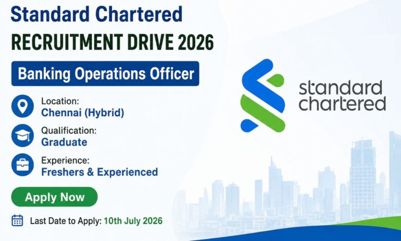 Standard Chartered Recruitment Drive 2026